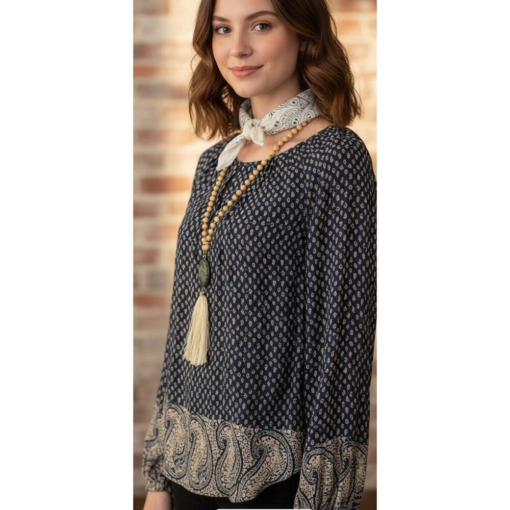 Lucky Brand Boho Boxy Blouse